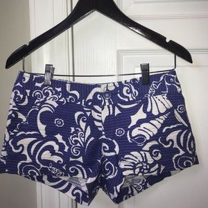 Lilly Pulitzer Walsh Shorts “Blue Tide Pools”